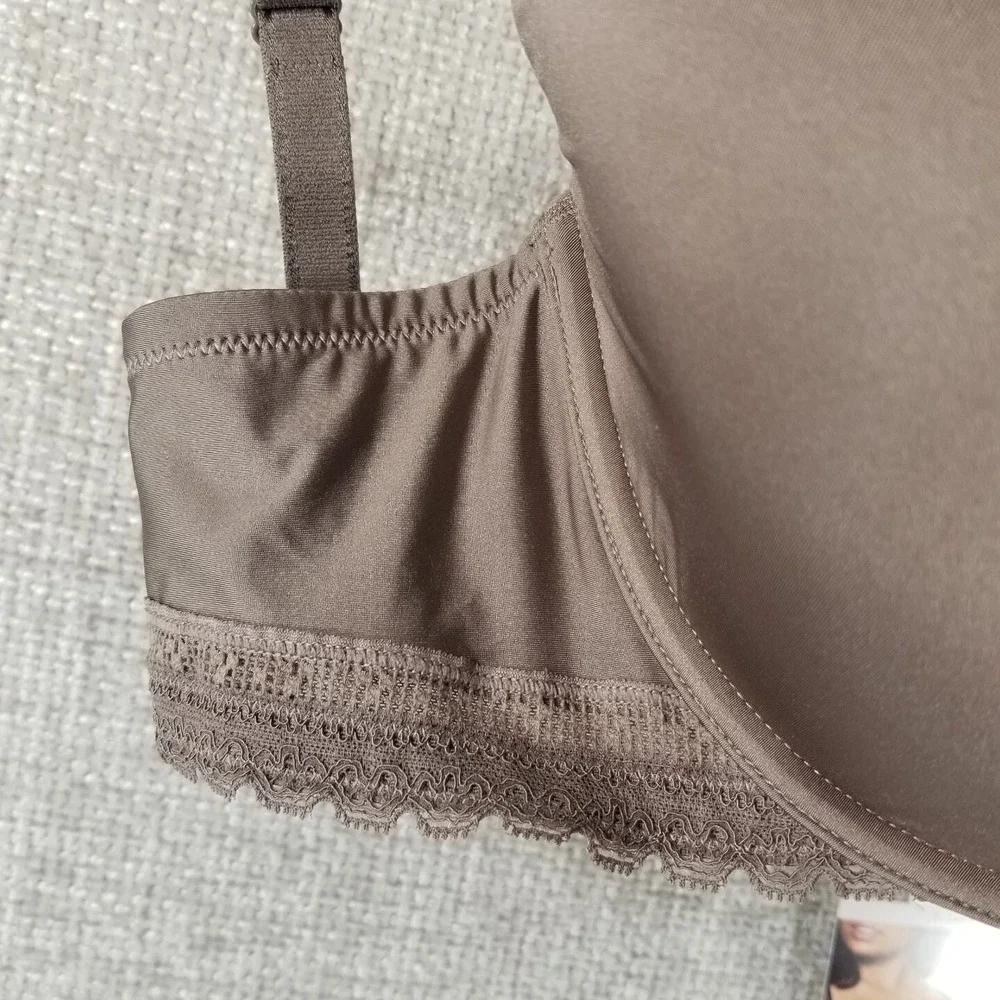 Paramour Gorgeous Full Figure T-Shirt Bra Underwire S671 Dark Taupe Womens 40DDD
